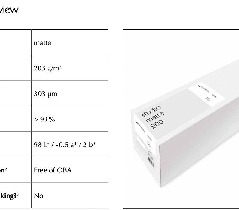 GMG ProofMedia Studio Matte 200