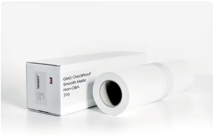 GMG CheckProof non-OBA Smooth Matte 310 | 17" x 49' roll