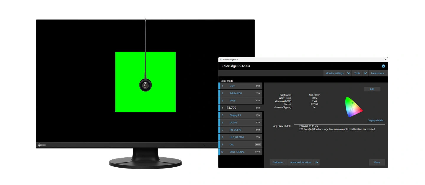 ColorEdge CS3200X hardware calibration with ColorNavigator 7