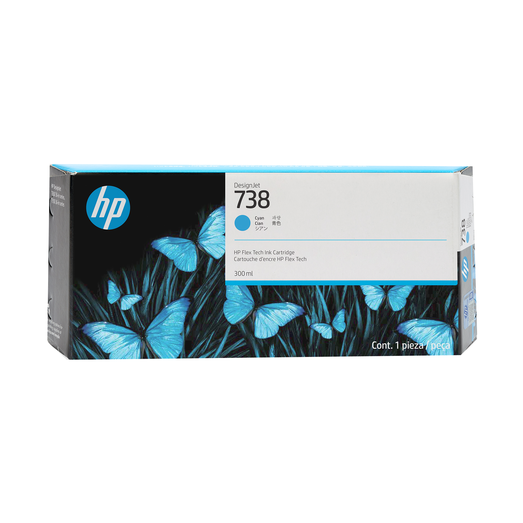 HP 738 Ink (300mL) - DesignJet T850, T870 & T950